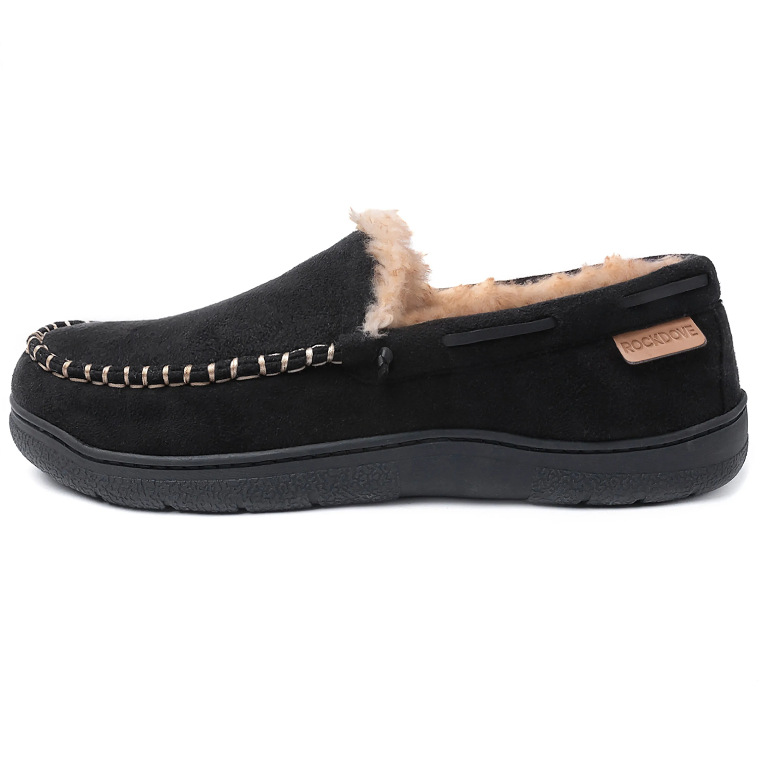 Men's Carter Wool Lined Microsuede Moc Slipper