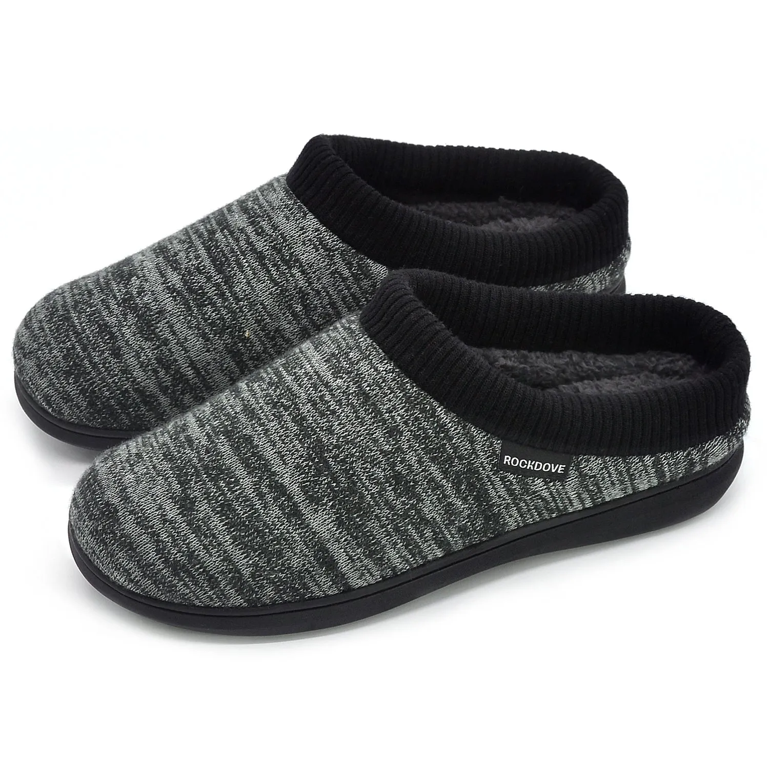 Men's Faux Fur Lined Hoodback Slipper