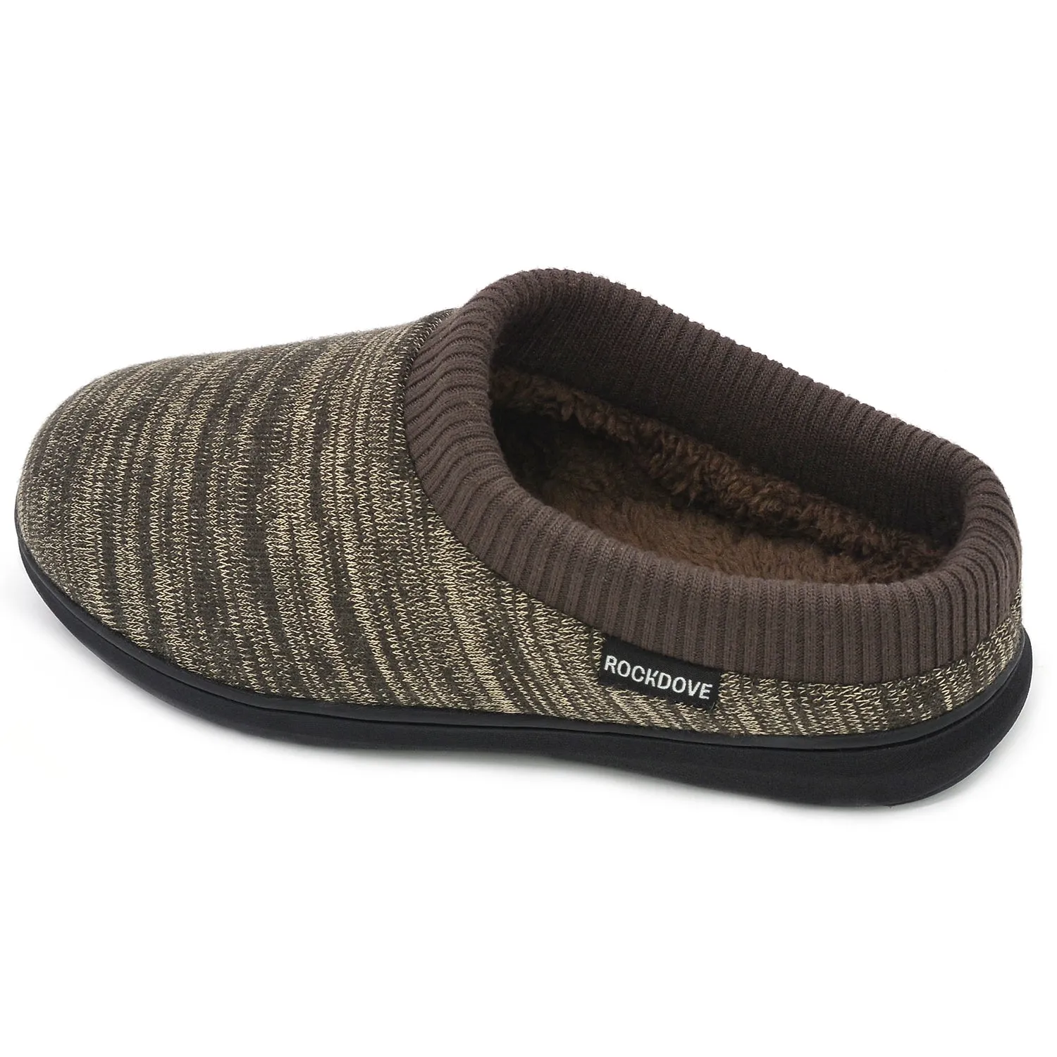 Men's Faux Fur Lined Hoodback Slipper