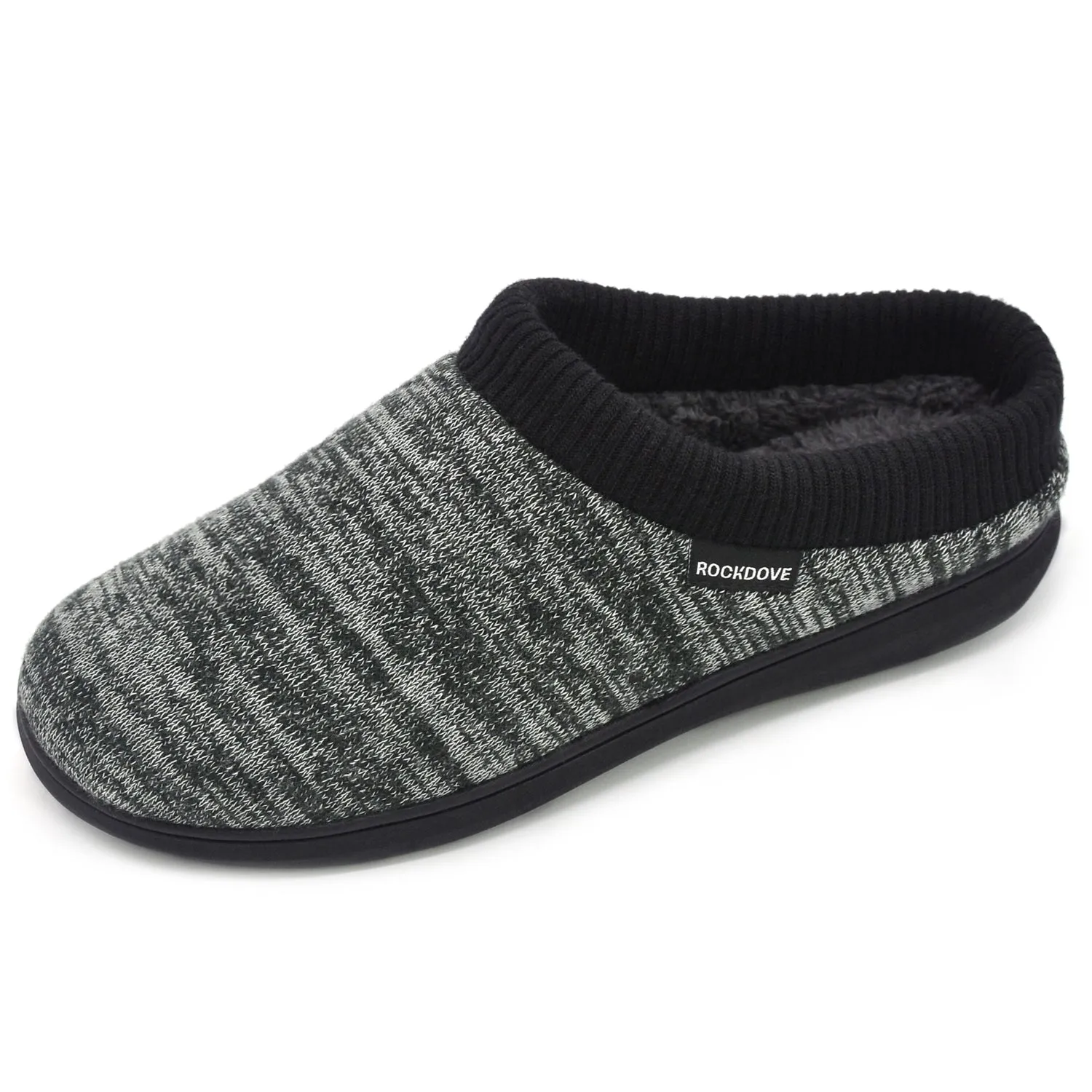 Men's Faux Fur Lined Hoodback Slipper