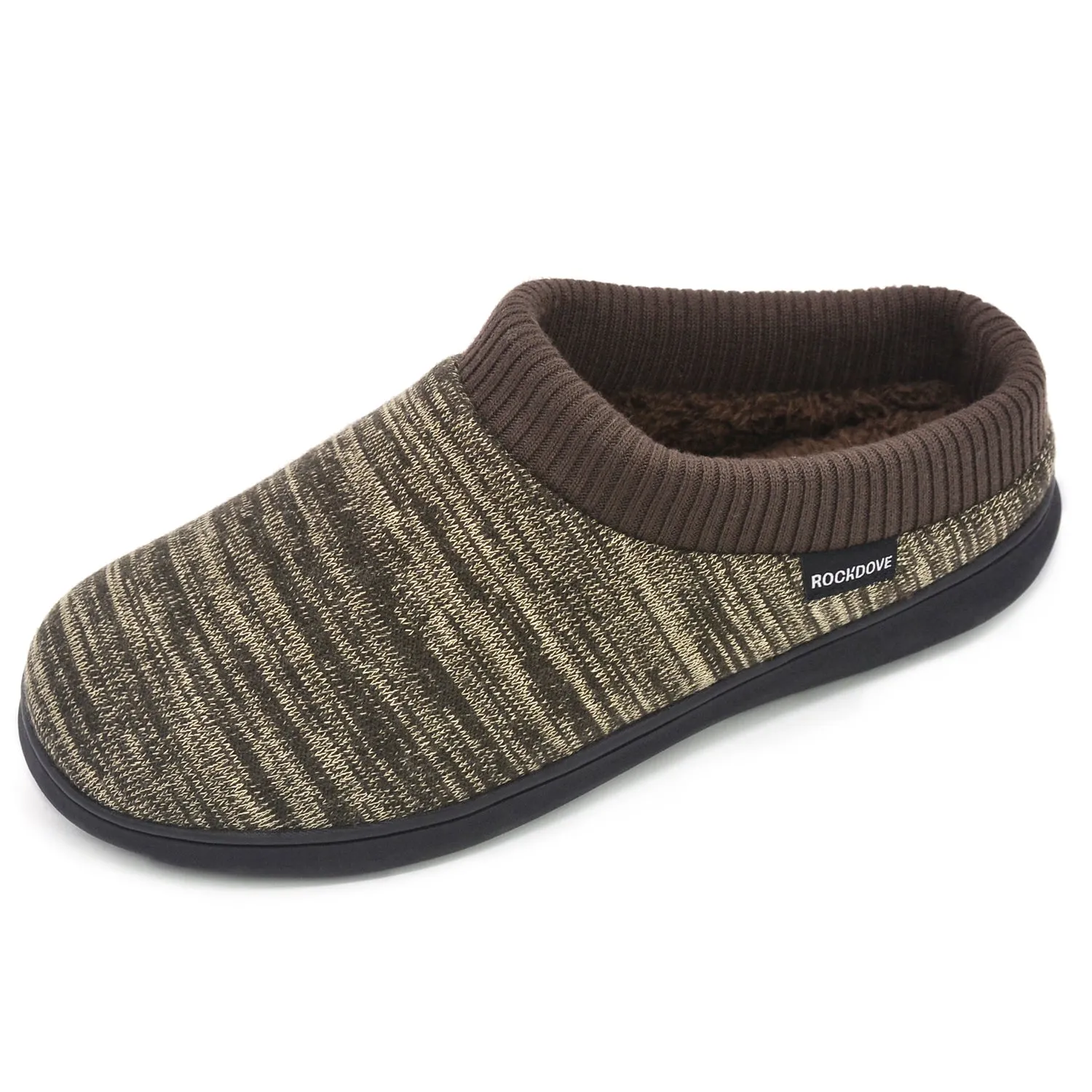 Men's Faux Fur Lined Hoodback Slipper