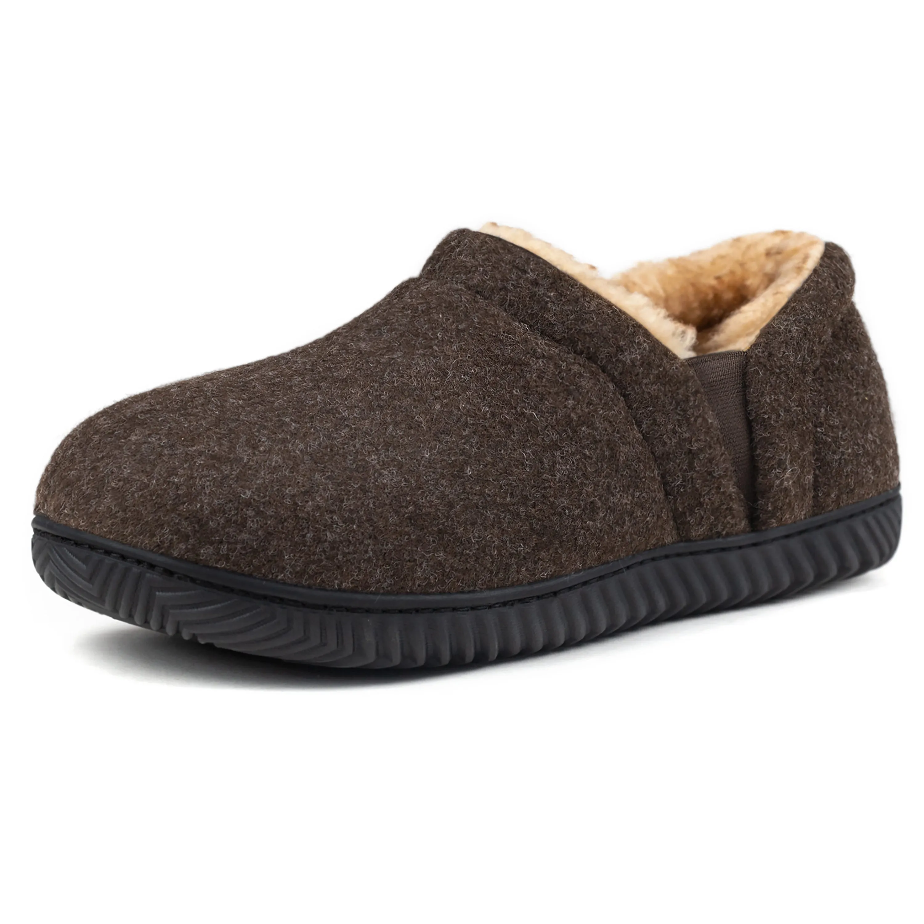 Men's Timothy Elastic Side Faux Wool Slipper