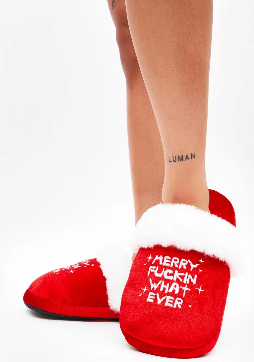 Merry Fmas Slippers