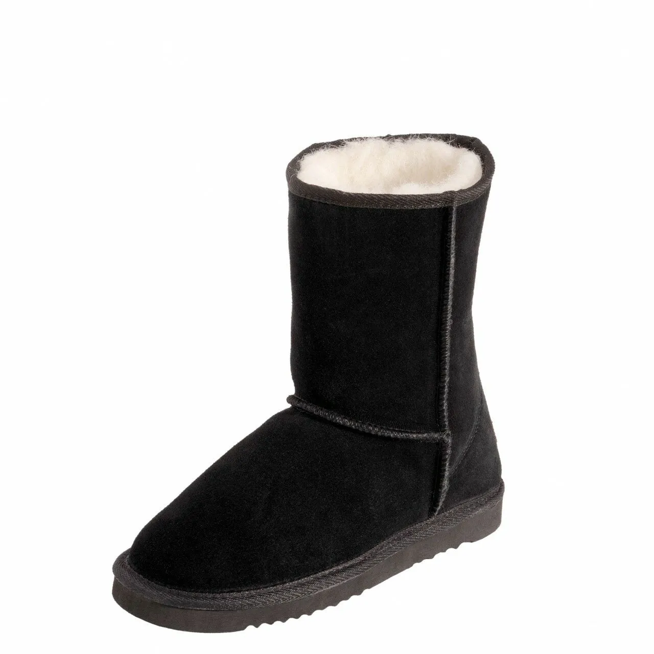 Mi Woollies - Unisex Piha Short Ugg Boot -BLACK