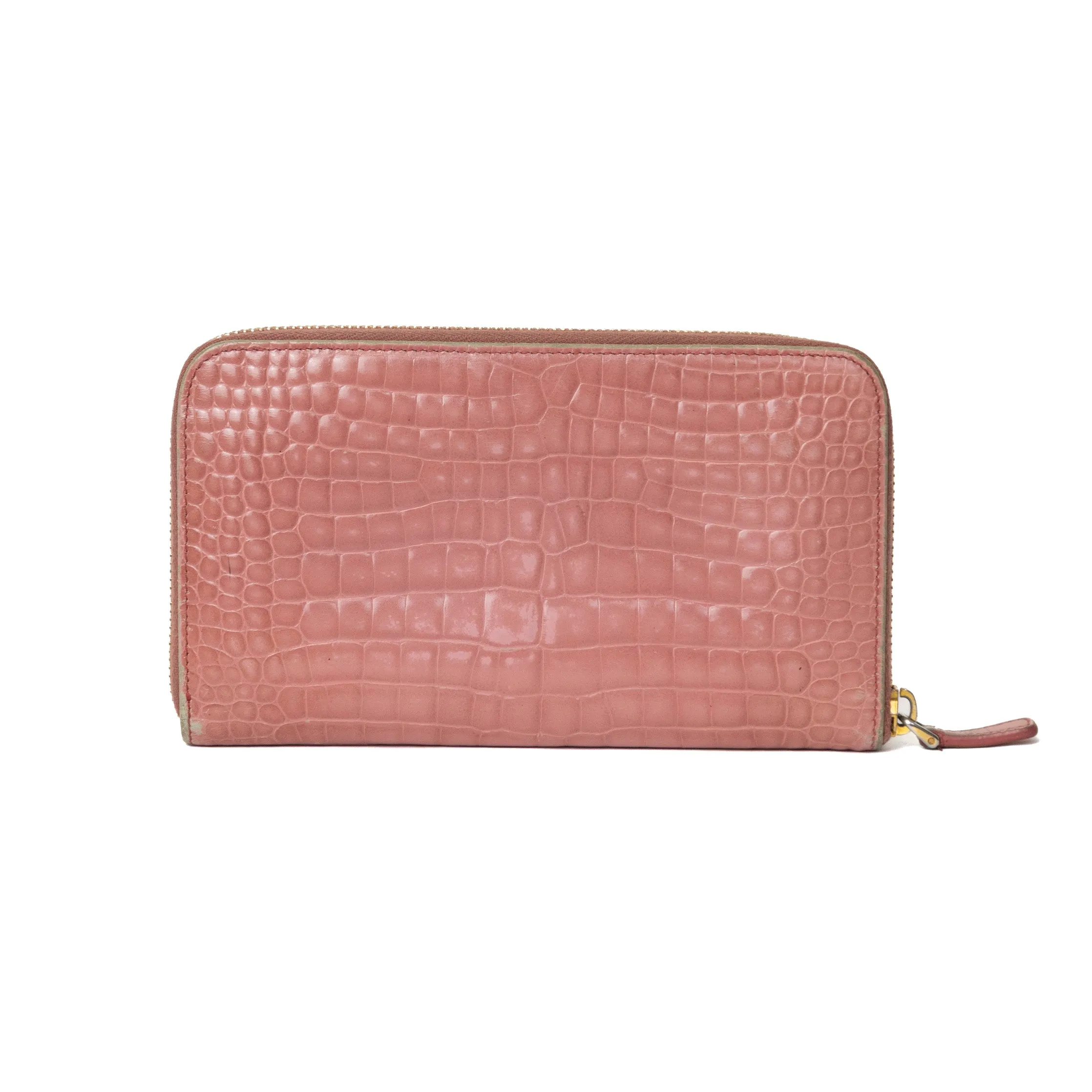 Miu Miu Croc Style Wallet