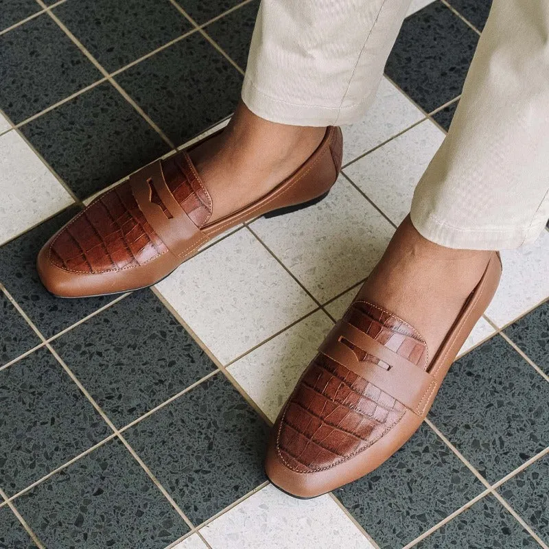 Penny Loafer in Chestnut - 12587