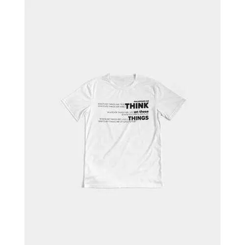 Philippians 4:8, Think on These Things Mens White T-Shirt