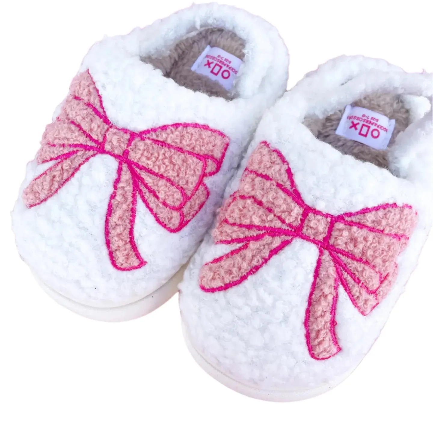 Pink Bow Slippers