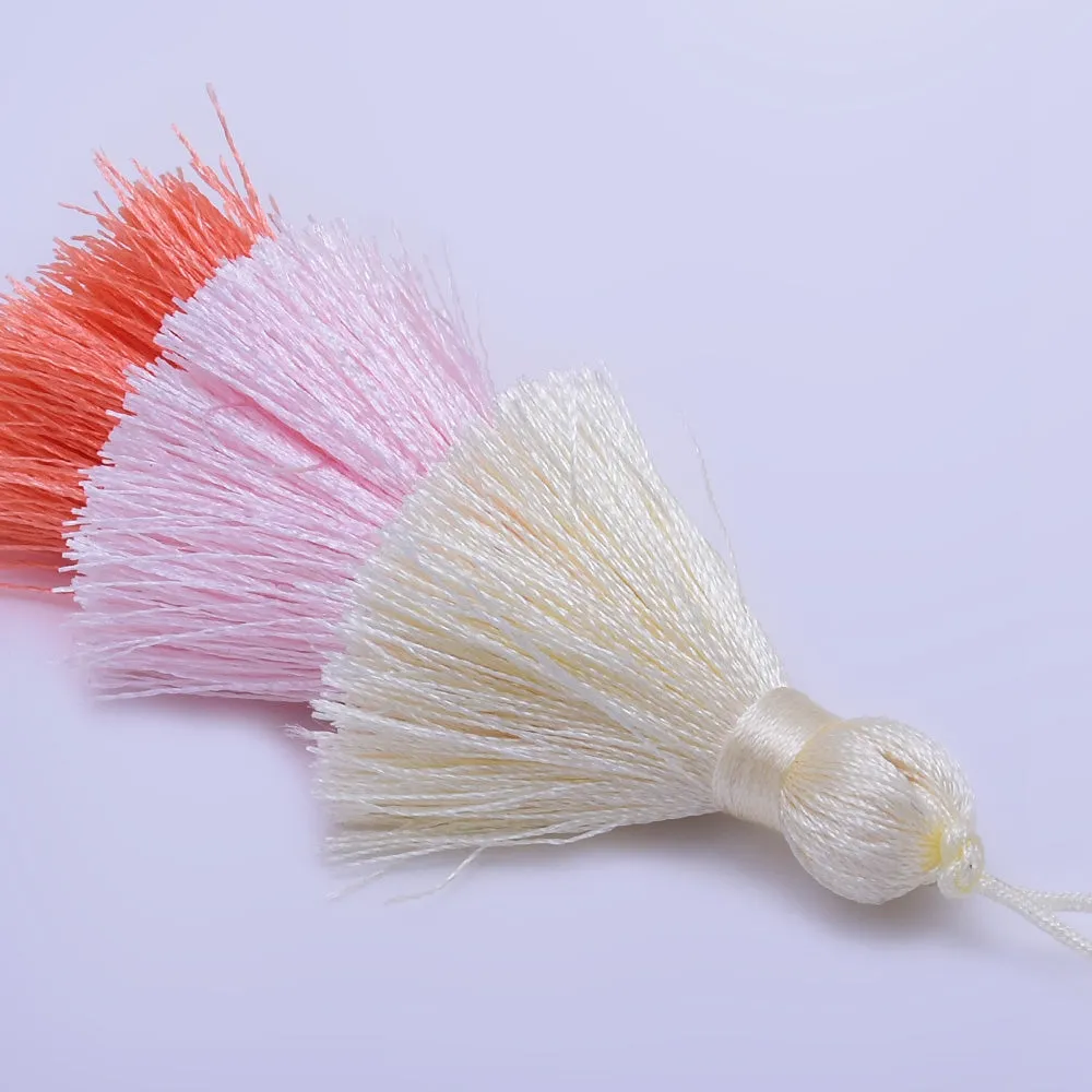 Polyester Ombre Tassels Layered Tiered Tassel Earrings pendant Jewelry Gift for Women 2pc 10199751