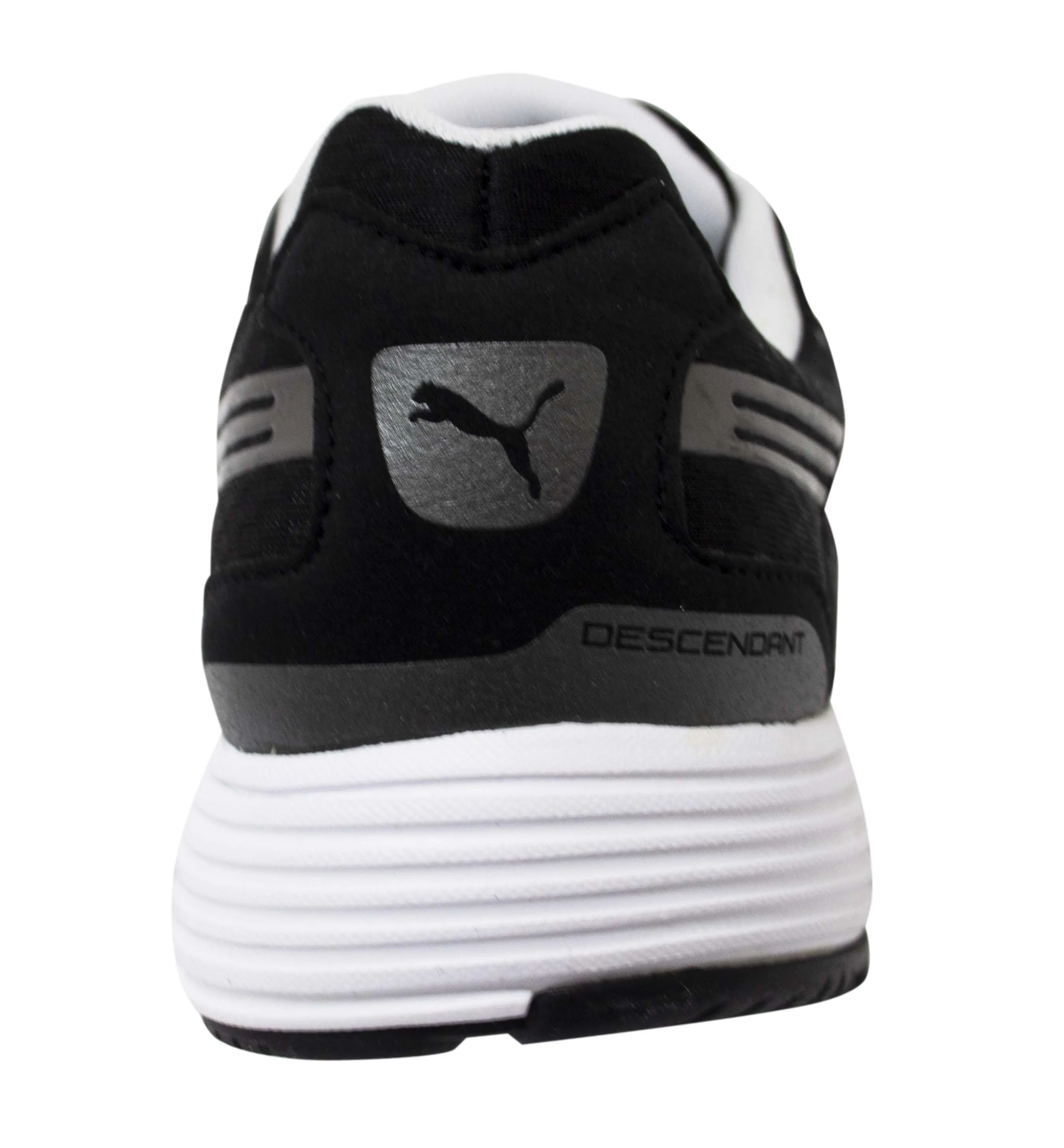 Puma Descendant Mens Textile Lace Up Black Running Trainers 186748 04