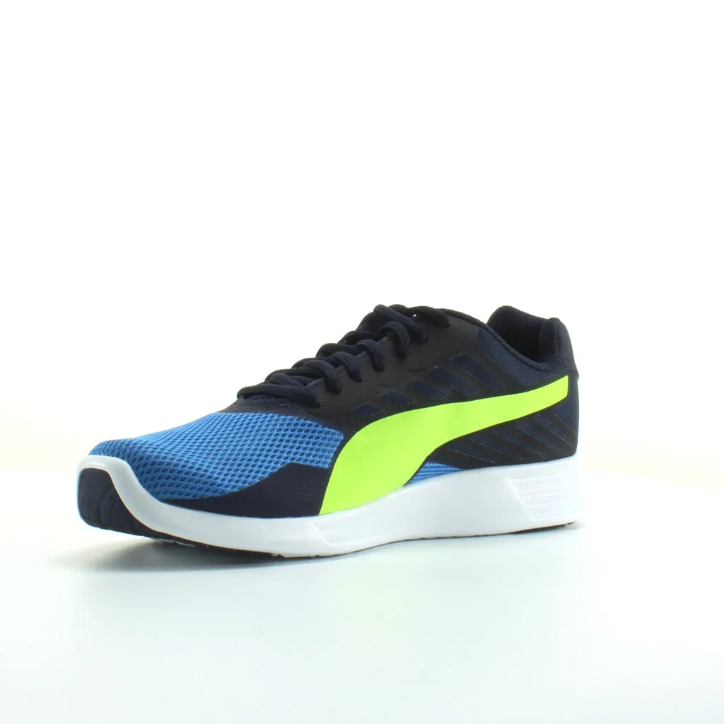 Puma ST Pro Black Blue Textile Mens Lace Up Trainers 361959 04