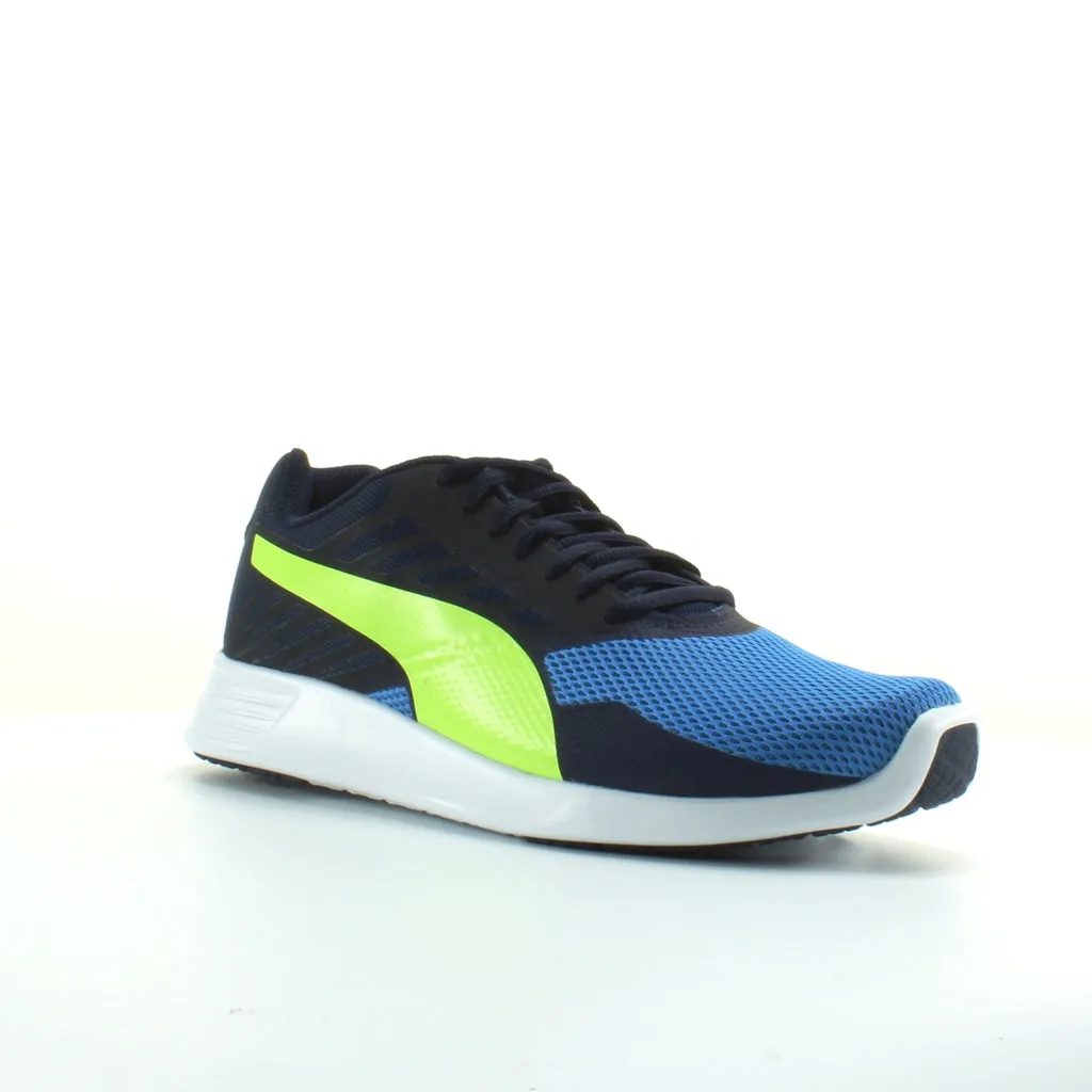 Puma ST Pro Black Blue Textile Mens Lace Up Trainers 361959 04