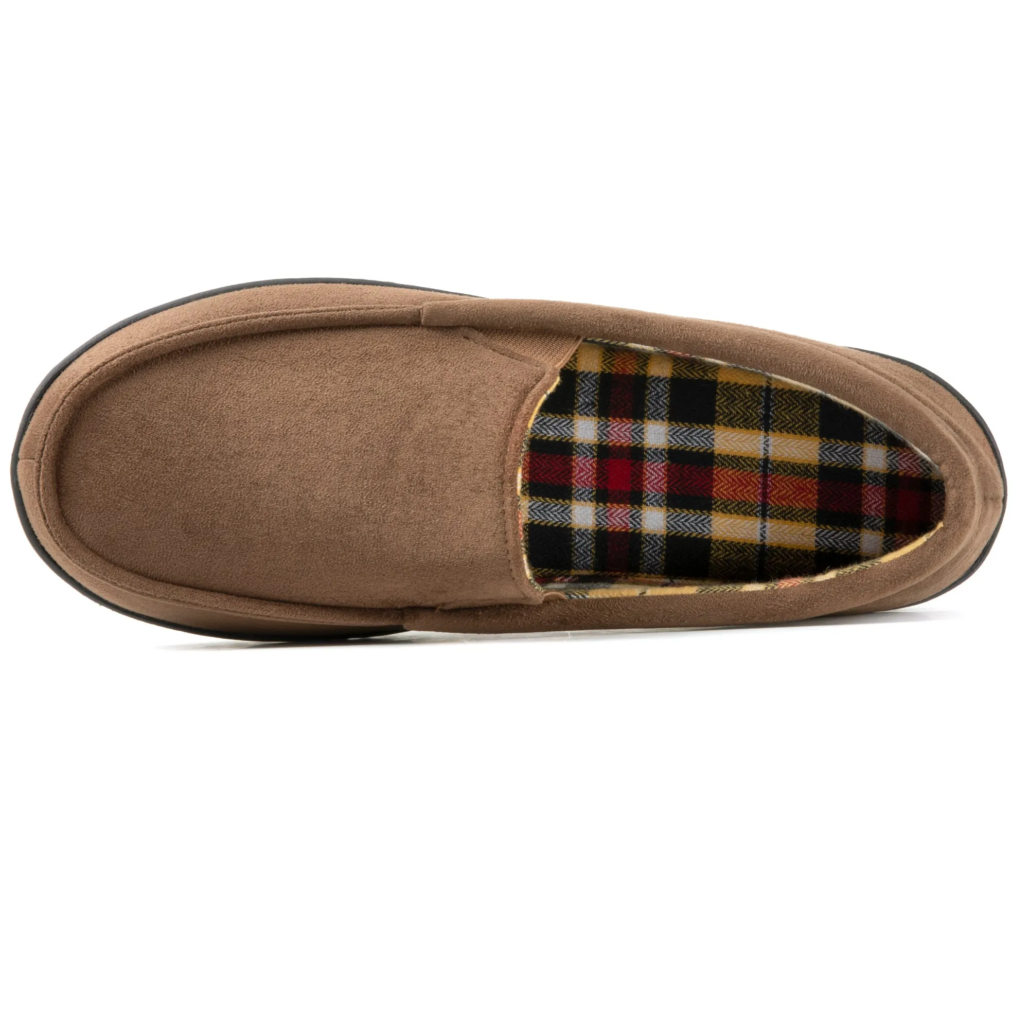 RockDove Men's Flannel Lined Memory Foam Loafer Slipper