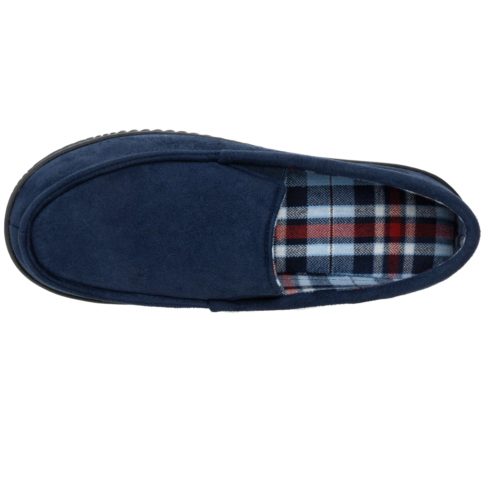 RockDove Men's Flannel Lined Memory Foam Loafer Slipper