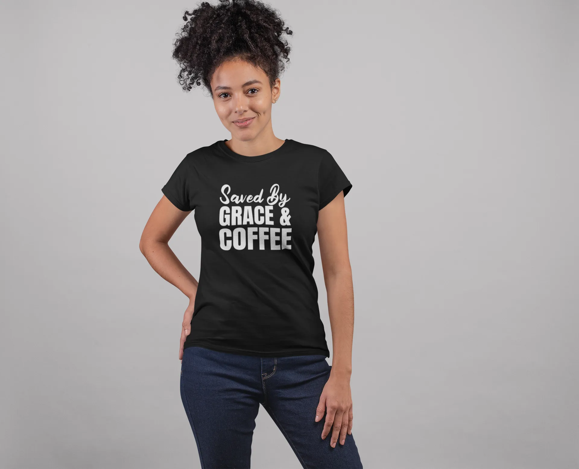 Saved By Grace and Coffee T-Shirt