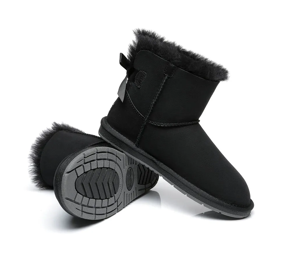 Single Back Bow Women Mini Ugg Boots