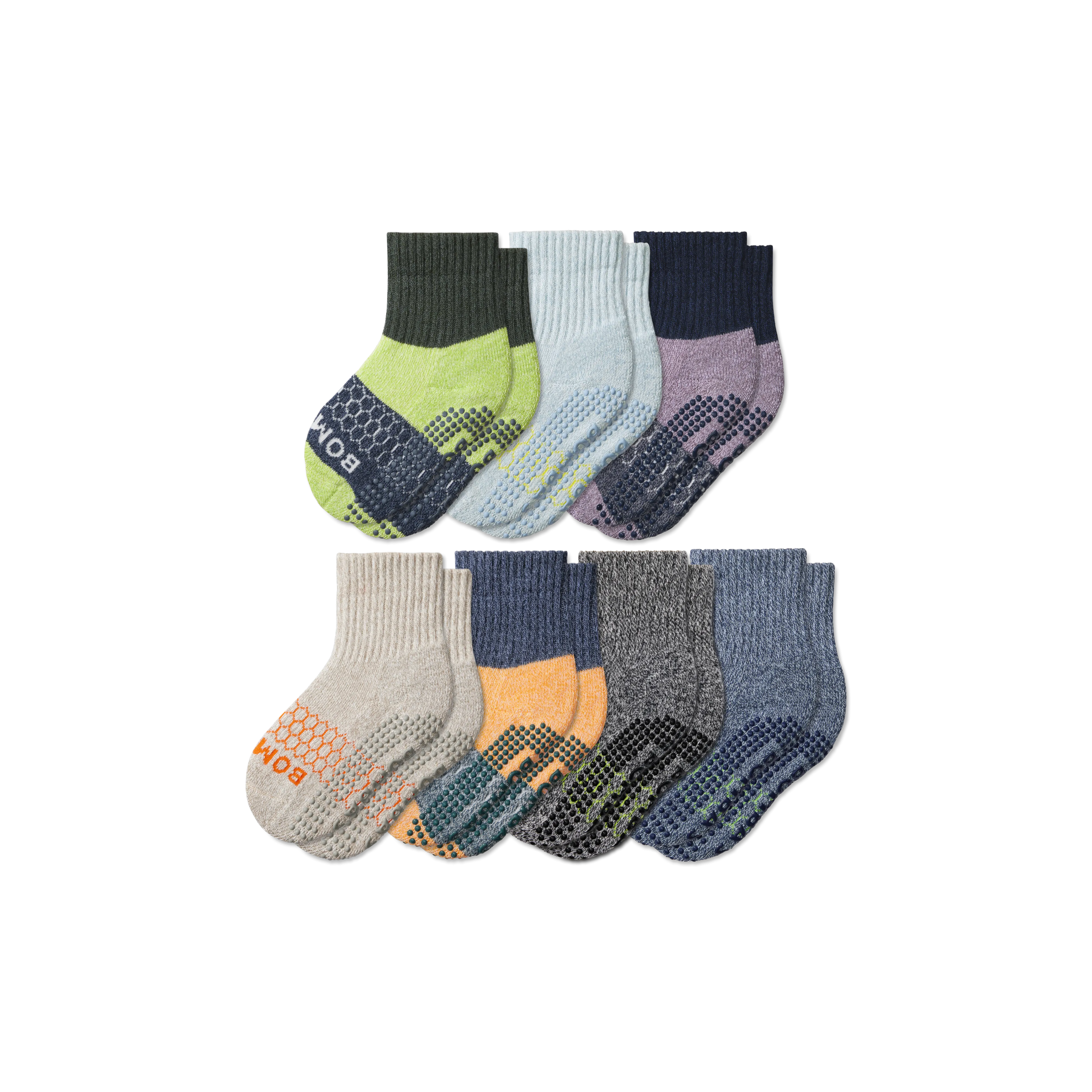 Toddler Week of Bombas Gripper Calf Sock 7-Pack