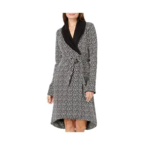 UGG Duffield II Black Grey Micro Leopard Robe - Women's