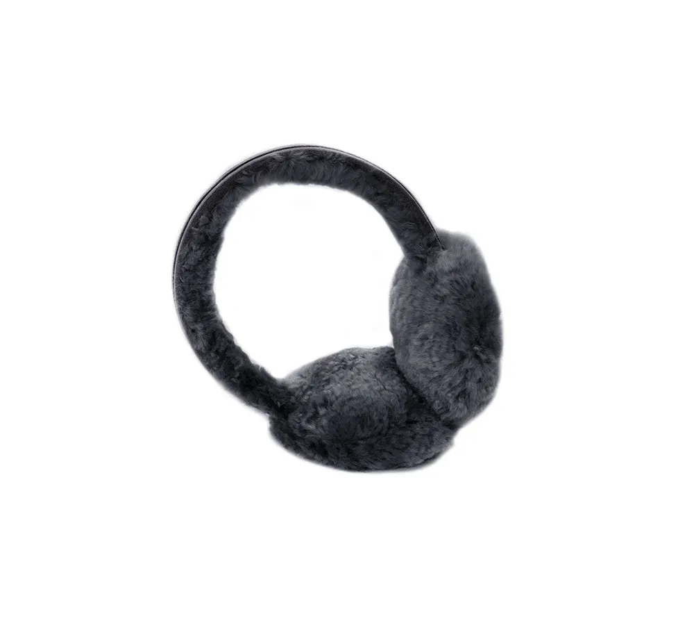 UGG Earmuff Women Sheepskin Wool Suede Winter Earmuff Carol