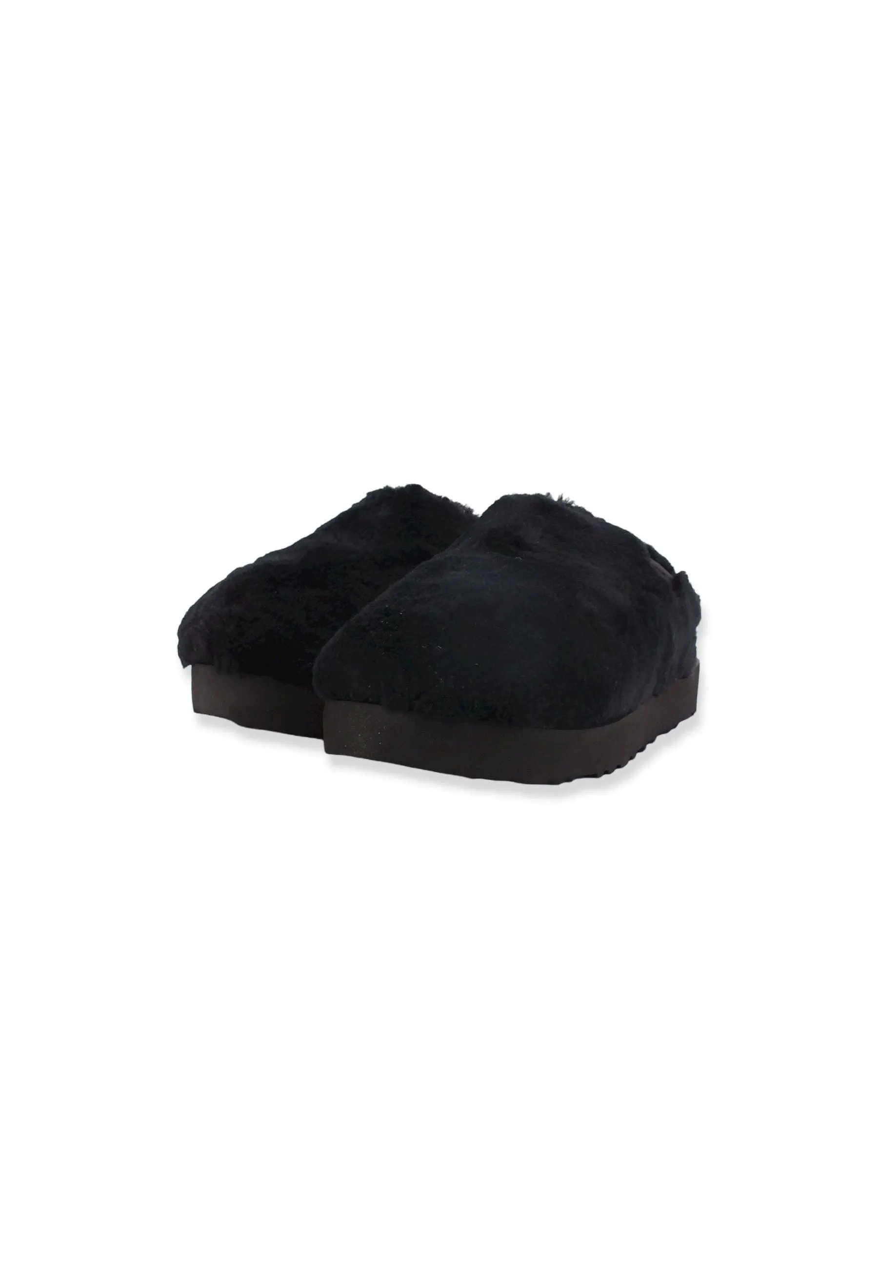 UGG Fuzz Sugar Slide Ciabatta Pelo Donna Black W1135132