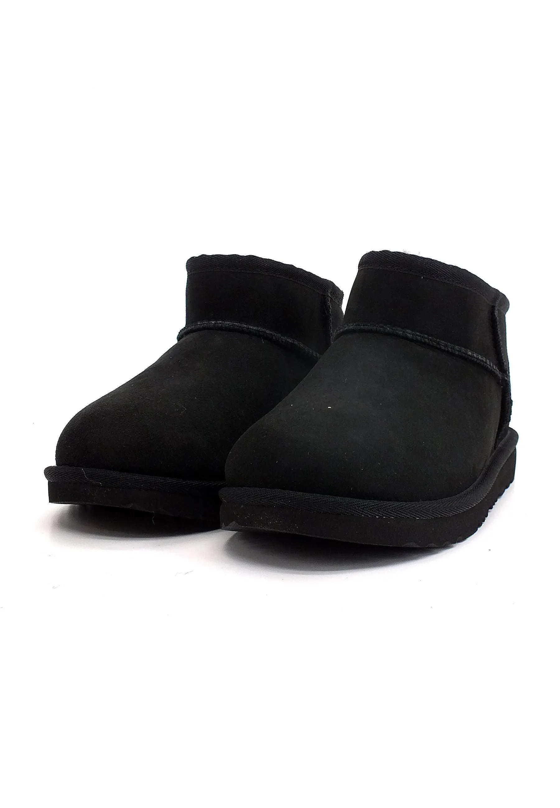 UGG Kid's Classic Ultra Mini II Stivaletto Pelo Bimbo Black K1130750K