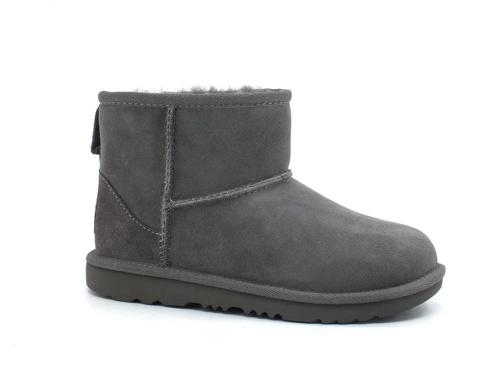 UGG Kid's Classsic Mini II Stivaletto Pelo Bambina Grey K1017715K