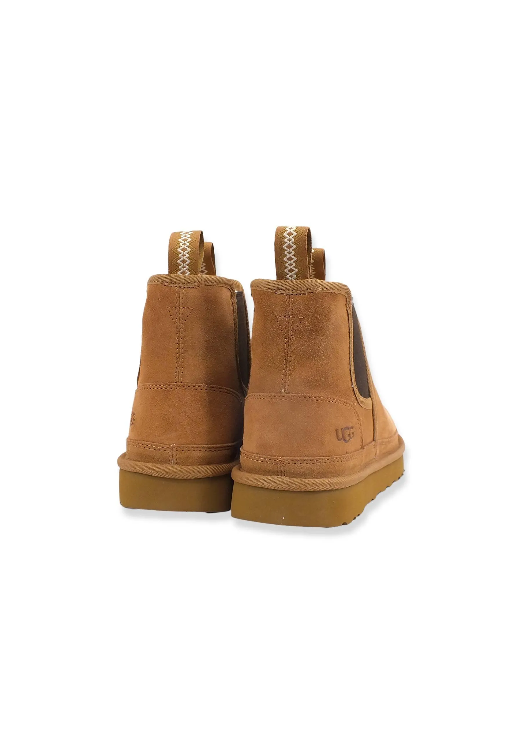 UGG Neumel Stivaletto Chelsea Uomo Pelo Marrone Chestnut M1121644