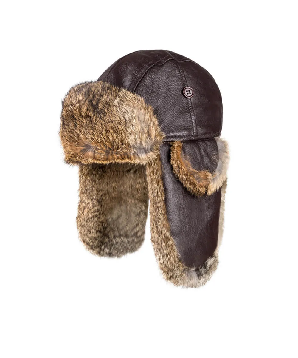 UGG Rabbit Fur Aviator Hat