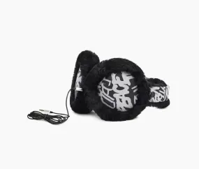 UGG W All Weather Tech Earmuff Paraorecchie Musica Black White 18791