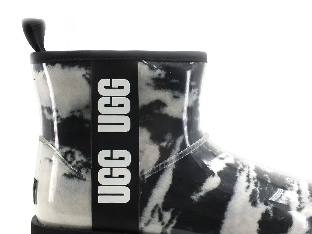 UGG W Classic Clear Mini Marble Stivaletto Pelo Black W1120778