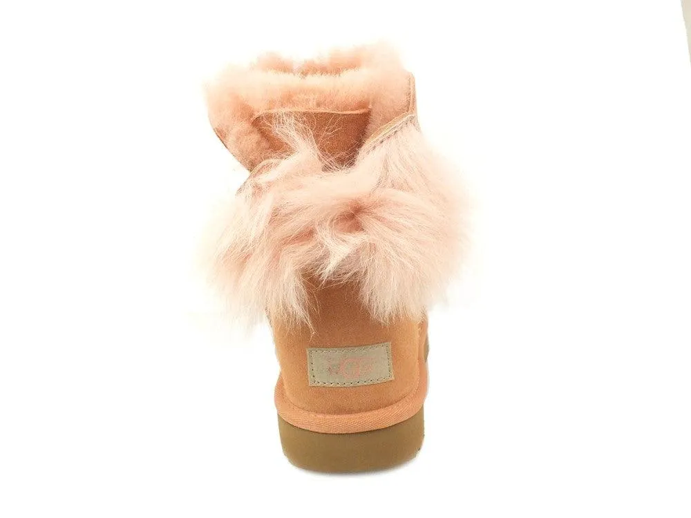 UGG W Fluff Bow Mini Suntan 1094967 W