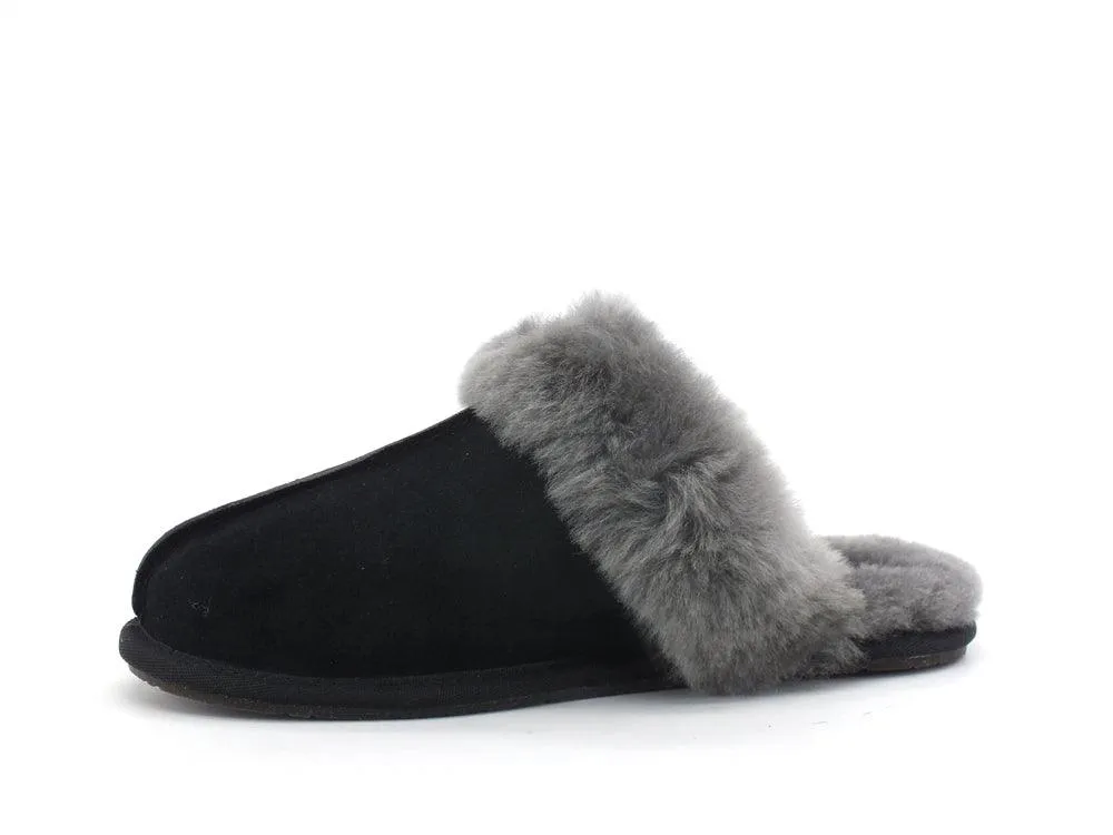 UGG W Scufette II Ciabatta Pelo Black Grey W1106872