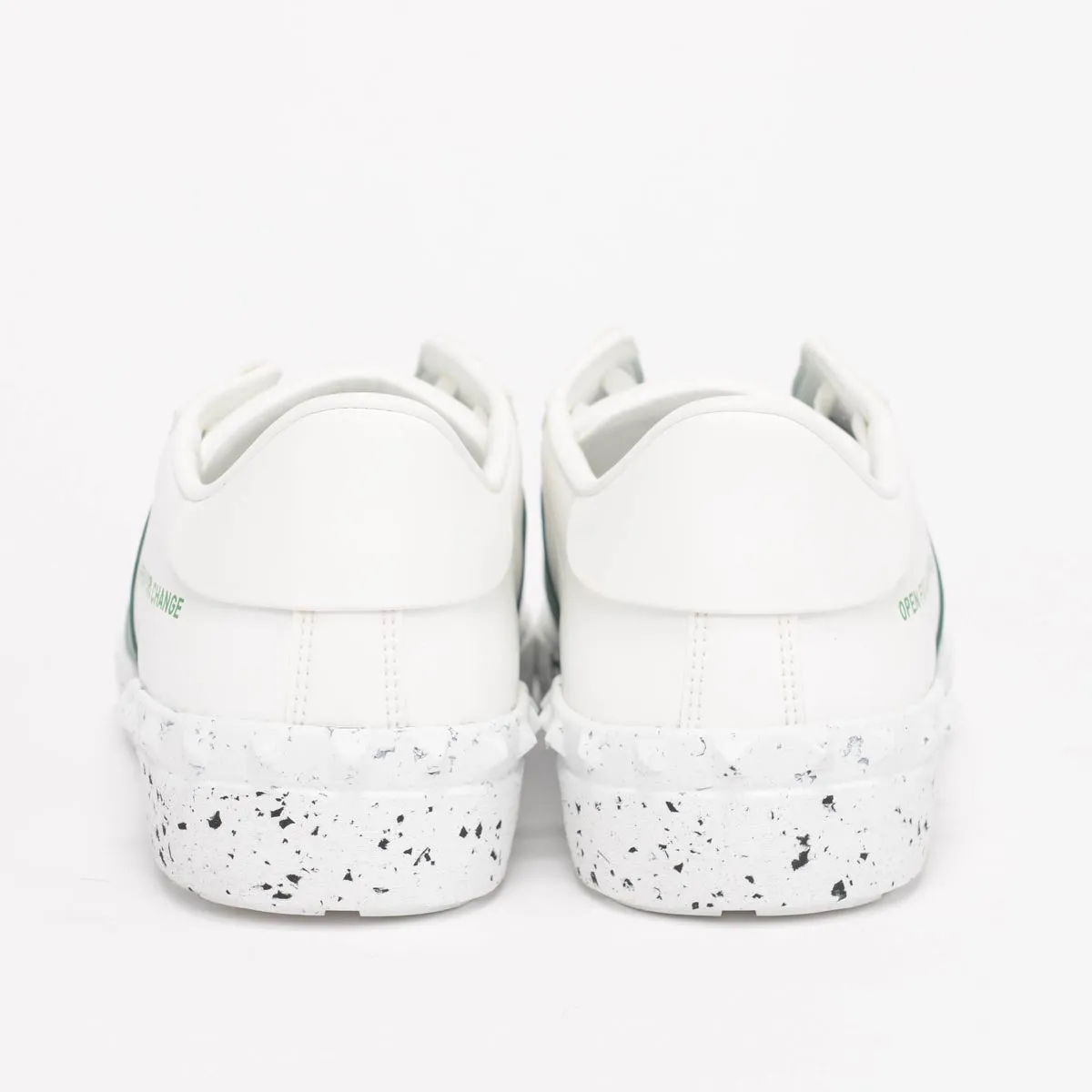 Valentino White Leather Open For Change Sneakers 41.5