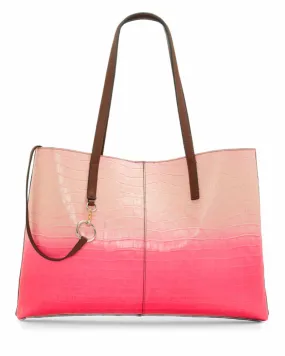 Vince Camuto Handbag DEV TOTE1 NEON FUCHSIA/DGRDE CROC/MTYSHR