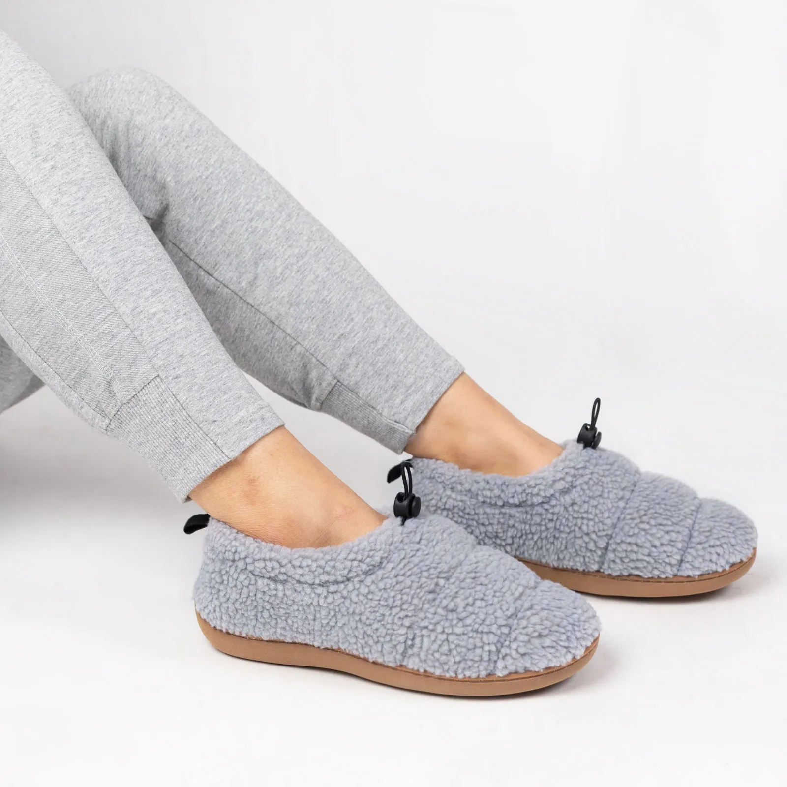 Women's Camper Moc Slipper with Adjustable Drawstring