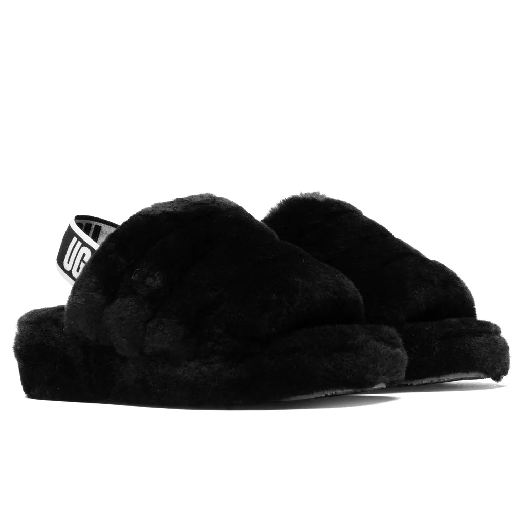 Women's Fluff Yeah Slide - Black