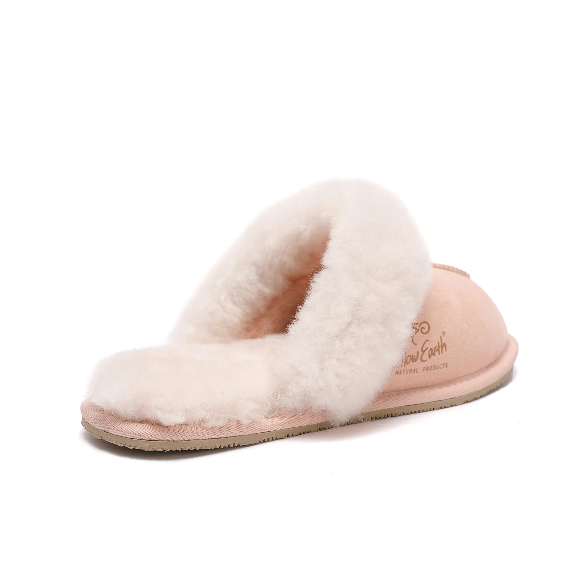 Women's Scuff - Australian Sheepskin UGG Slippers - Flexible Rubber Sole